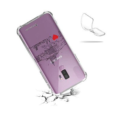 Acheter LaCoqueFrançaise Coque Samsung Galaxy S9 Plus anti-choc souple angles renforcés transparente Motif J'aime Marseille