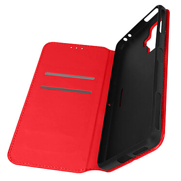 Avizar Housse pour Xiaomi Poco F4 GT Clapet Magnétique Portefeuille Fonction Support Vidéo  rouge