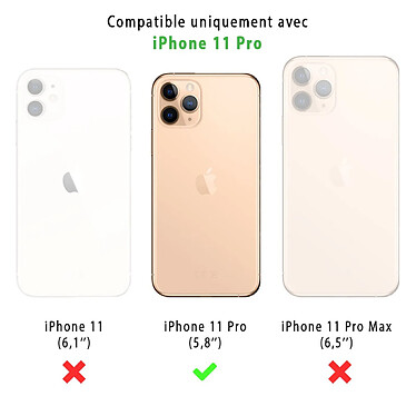 Avis Evetane Coque iPhone 11 Pro silicone transparente Motif Confettis De Coeur ultra resistant