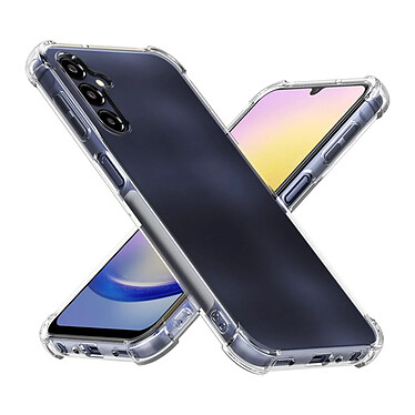 Evetane Coque Samsung Galaxy A25 Antichoc coins renforces Silicone + 2 Vitres en verre trempe Protection ecran pas cher