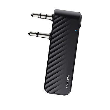 4smarts Transmetteur audio Bluetooth Double Jack 3.5mm rabattable Mode avion  Noir