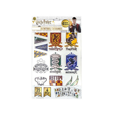 Avis Harry Potter - Set 35 tatouages temporaires