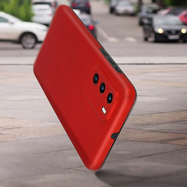 Avizar Coque Huawei P40 Protection Arrière Rigide + Avant Souple Rouge pas cher