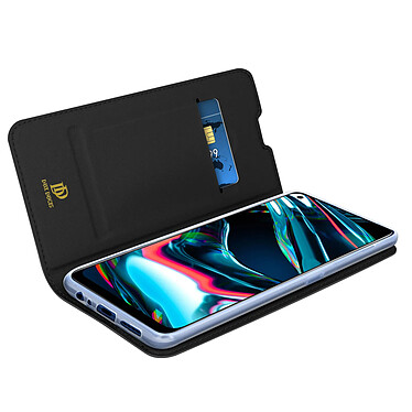 Dux Ducis Housse pour Realme 7 Pro Étui Porte-carte Fonction Support Vidéo  Noir pas cher