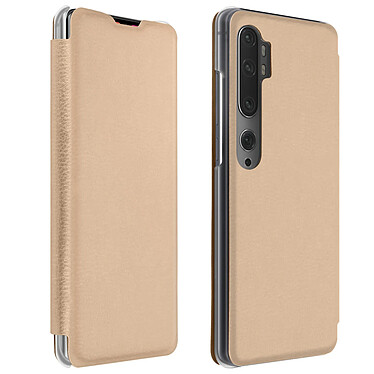 Avizar Étui Xiaomi Mi Note 10 Lite / Mi Note 10 Portefeuille Clapet Porte-carte Or