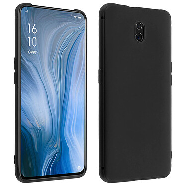 Avizar Coque Oppo Reno Protection Silicone gel souple Antichoc ultra fine Noir