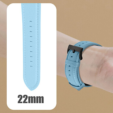 Avizar Bracelet pour Apple Watch 41mm / 40mm et 38 mm Finition Texturé  Bleu Clair pas cher