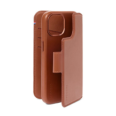 Acheter Decoded Folio Détachable Compatible avec le MagSafe en cuir pour iPhone 15 Plus Tan