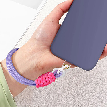 Avizar Dragonne pour Téléphone Bracelet Nylon Violet Clair pas cher