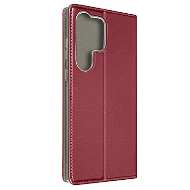 Avizar Étui pour Samsung Galaxy S23 Ultra Clapet Portefeuille Magnétique  Bordeaux