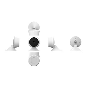 Avis Caméra de surveillance intérieure Wi-Fi 1080p - vision 90° - micro SD 128Go  - blanc et noir - Chacon