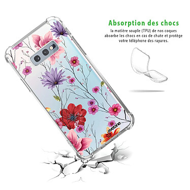 Avis Evetane Coque Samsung Galaxy S10e anti-choc souple angles renforcés transparente Motif Fleurs Multicolores