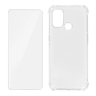 iMak Pack Protection pour OnePlus Nord N100 Coque Bumper et Film Flexible  Transparent