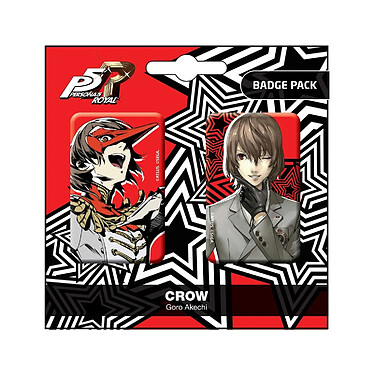 Persona 5 Royal - Pack 2 pin's Crow / Goro Akechi