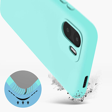 Avis Avizar Coque pour Xiaomi Redmi A1 et A2 Silicone Semi-rigide Finition Soft-touch Fine  turquoise