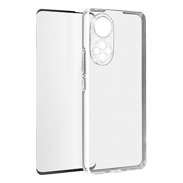 Avizar Coque Honor 50 et Huawei Nova 9 Souple et Verre Trempé 9H - transparent / noir