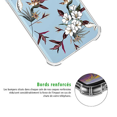 Acheter LaCoqueFrançaise Coque Samsung Galaxy A52 Silicone antichocs Solides coins renforcés  transparente Motif Fleurs Sauvages