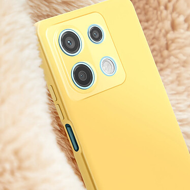 Avizar Coque pour Xiaomi Redmi Note 13 5G Semi-rigide Mat avec Dragonne Jaune pas cher