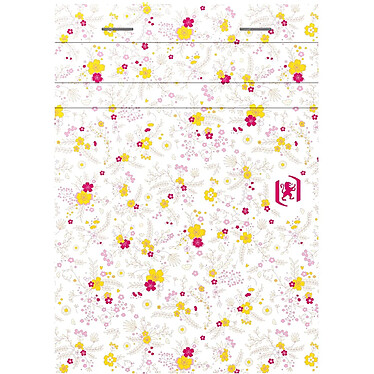 Avis OXFORD Bloc-notes floral agrafé ligné 160 pages 90g 105x148mm motif aléatoire x 10