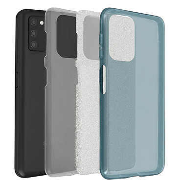 Avis Avizar Coque Samsung Galaxy A03S Paillette Amovible Silicone Semi-rigide Bleu