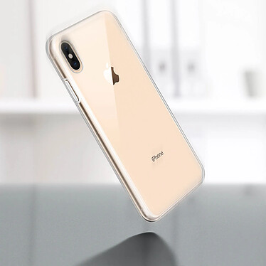 Avizar Coque Apple iPhone XS Max Protection 360° Silicone + Polycarbonate Transparent pas cher