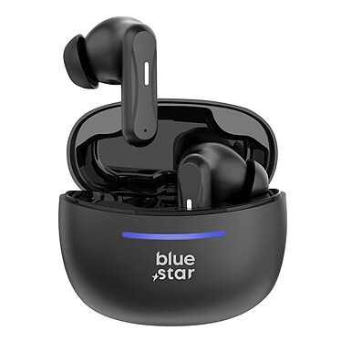 Blue Star Écouteurs Bluetooth Intra-auriculaires Étanche IPX4 Autonomie 4.5H Noir