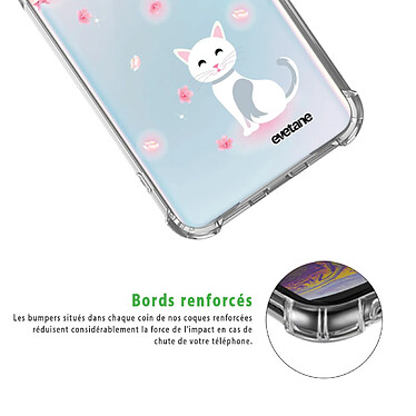 Acheter Evetane Coque Samsung Galaxy S10e anti-choc souple angles renforcés transparente Motif Chat et Fleurs