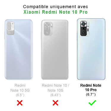 Avis Evetane Coque Xiaomi Redmi Note 10 Pro Silicone liquide Bleue Marine + 2 Vitres en Verre trempé Protection écran Antichocs