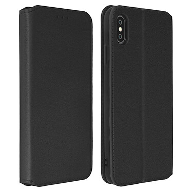 Avizar Etui folio Noir Compartiment Carte pour Apple iPhone XS Max