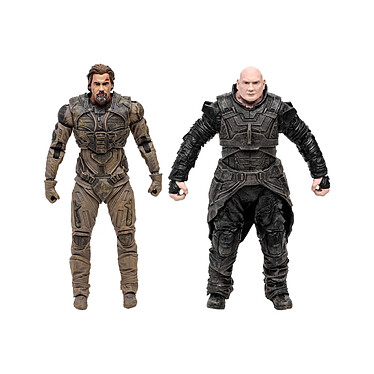 Dune, deuxième partie - Pack 2 figurines Gurney Halleck & Rabban 18 cm