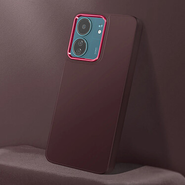 Avis Avizar Coque pour Xiaomi Redmi 13C Rigide Contour Caméra Métallisé Bordeaux