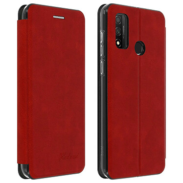 Avizar Étui Huawei P smart 2020 Simili-Cuir Clapet Porte-carte Support Vidéo rouge