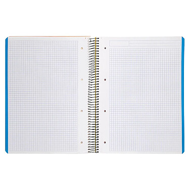 Avis LIDERPAPEL Cahier spirale A4 micro wonder 240 pages 90g 4 trous 5 bandes - Jaune x 24