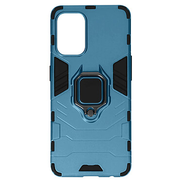 Avizar Coque pour Oppo Reno 8 Lite 5G Hybride Antichoc Bague Métallique Support  Bleu Nuit