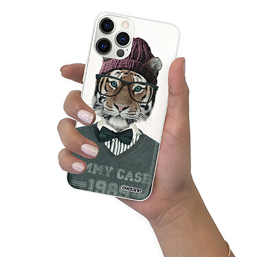 Evetane Coque iPhone 12/12 Pro 360 intégrale transparente Motif Tigre Fashion Tendance pas cher