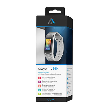 Abyx - Bracelet connecté multi fonctions Abyx Fit HR blanc pas cher