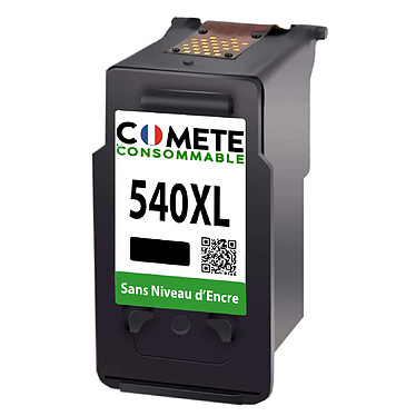 COMETE - Marque française - 540XL - 1 Cartouche d'encre Compatible avec Canon - sans Niveau d'encre - 1 Noir Sans Niveau d'Encre