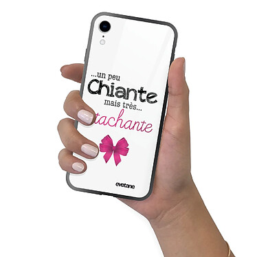 Evetane Coque en verre trempé iPhone Xr Un peu chiante tres attachante pas cher