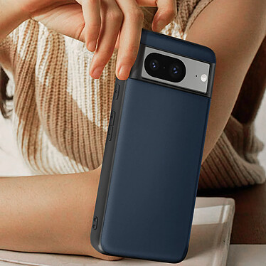 Acheter Avizar Coque pour Google Pixel 8 Cuir véritable Ultra-fine  Bleu nuit