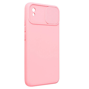 Avis Avizar Coque pour Xiaomi Redmi 9A et 9AT Silicone Souple Cache Caméra Coulissant  rose clair