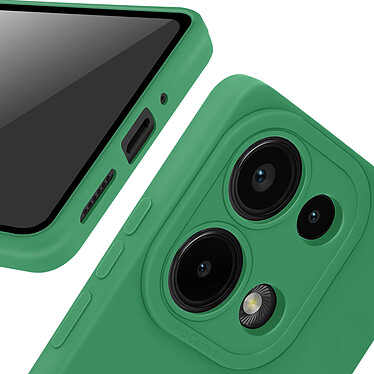 Avizar Coque pour Xiaomi Redmi Note 13 Pro 4G Silicone Mat Protection Caméra Vert pas cher