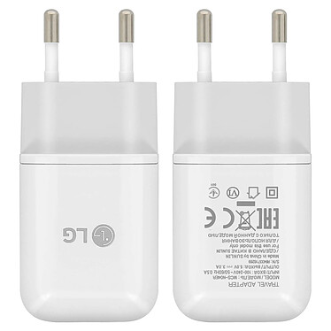 LG Chargeur Secteur 3A + Câble USB-C d'origine  pour smartphone et tablette