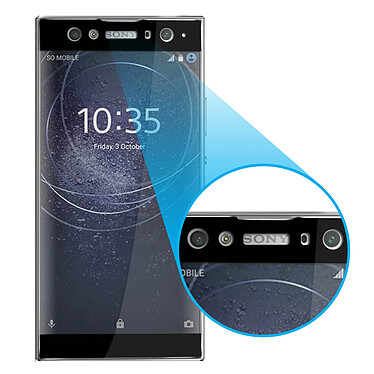 Acheter Avizar Film Xperia XA2 Ultra Protection écran intégral verre trempé anti-explosion noir