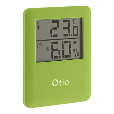 Thermomètre hygromètre magnétique vert - écran LCD - Otio