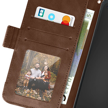 Avis Avizar Étui Folio pour Samsung Galaxy Xcover Pro Porte-cartes amovible Double languette magnétique  Marron