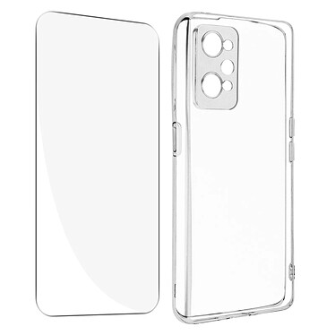 Avizar Coque pour Realme GT Neo 2 et GT 2 Silicone Souple et Film Verre Trempé 9H  transparent