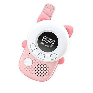 Avis TechKidz Paire de Talkie-walkie Enfant avec Écran LCD Rétroéclairé Modèle Miaou Bleu