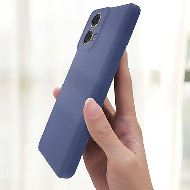 Avis Avizar Coque pour Motorola Moto G85 Silicone Souple Mate Bleu Nuit