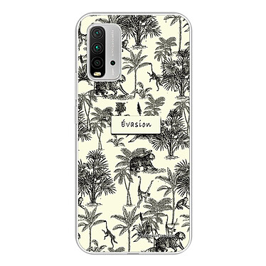 LaCoqueFrançaise Coque Xiaomi Redmi 9T 360 intégrale transparente Motif Botanic Evasion Tendance