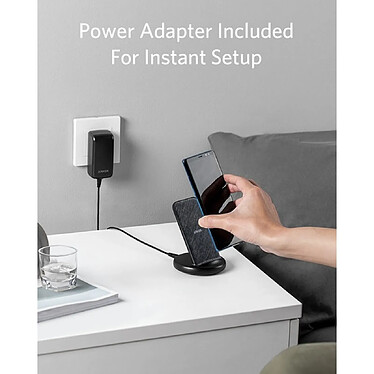 Avis Anker Chargeur Sans fil 15W POWERWAVEII Fonction Stand Noir